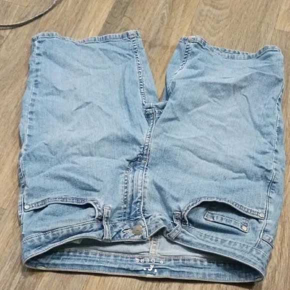 Riders by Lee Light Blue Jean Shorts - Picture 1 of 6